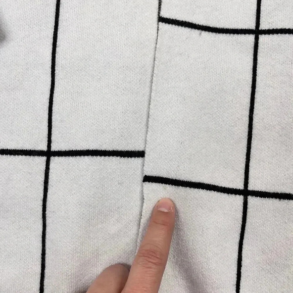 Sioni Plaid Colorblock Windowpane Grid Cardigan - Picture 4 of 10